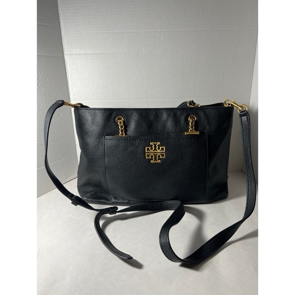 Tory Burch Black and Gold Crossbody Bag - Picture 1 of 12